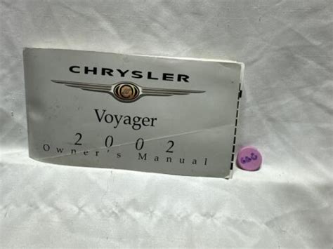 2002 chrysler voyager owners manual PDF