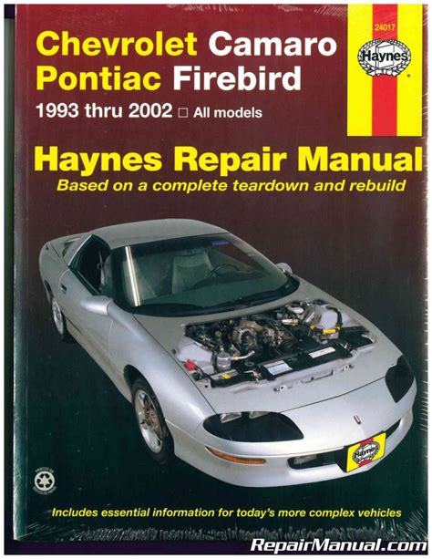 2002 firebird repair manual PDF