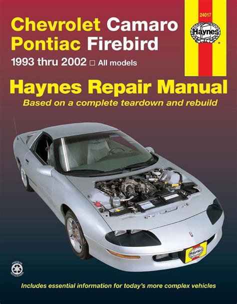 2002 firebird repair manual PDF