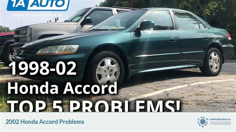 2002 honda accord problems Reader