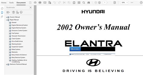 2002 hyundai elantra repair manual PDF