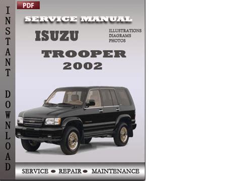 2002 isuzu trooper manual Kindle Editon