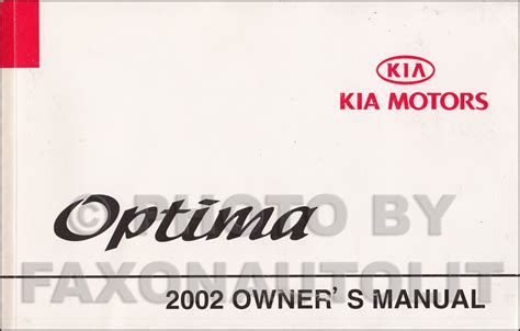 2002 kia optima manual Doc