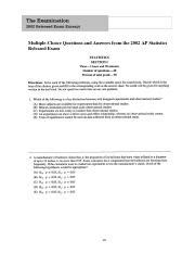 2002 mc ap statistics answers Doc