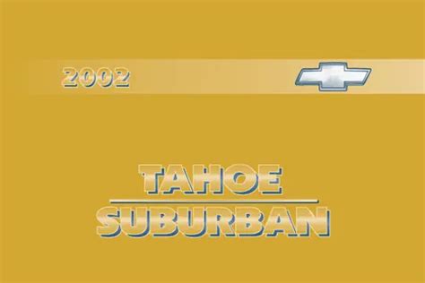 2002 suburban owners manual Epub