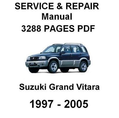 2002 suzuki gr vitara 4wd repair manual Kindle Editon