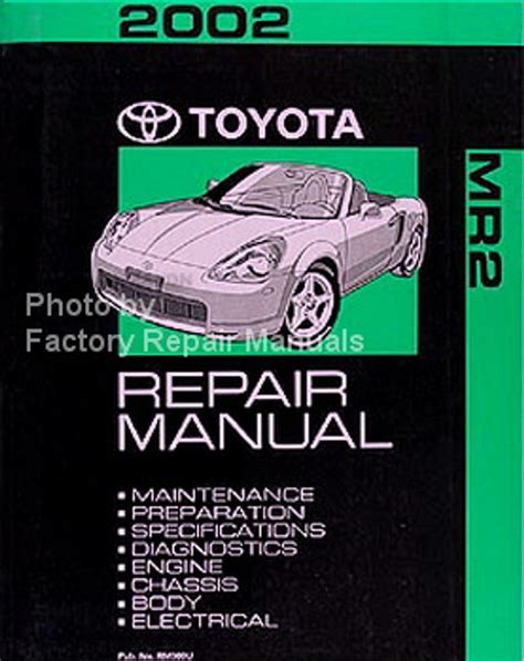 2002 toyota mr2 repair manual pdf Epub