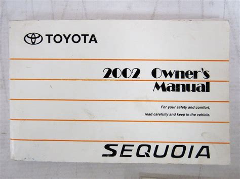 2002 toyota sequoia owners manual Ebook Kindle Editon