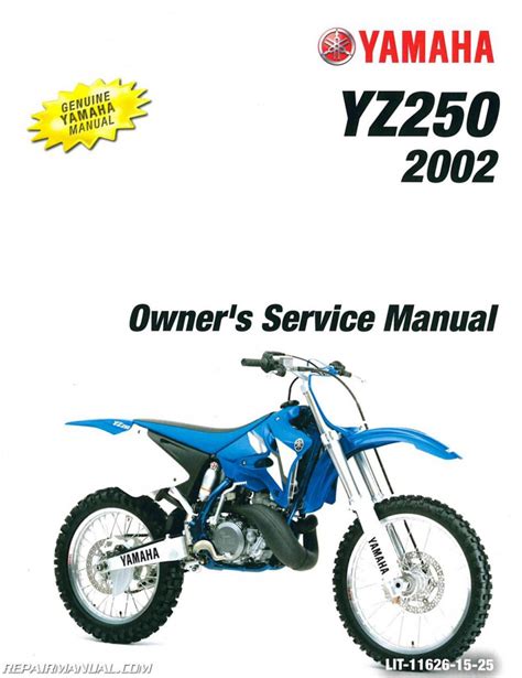 2002 yamaha yz250 manual Kindle Editon