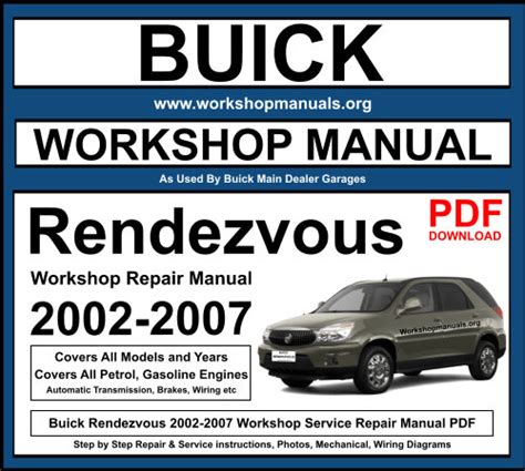 2003 buick rendezvous free repair manual Kindle Editon