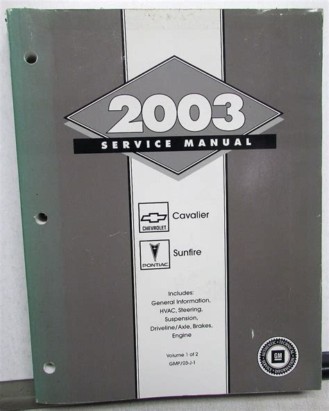 2003 cavalier owners manual Kindle Editon