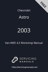 2003 chevy astro manual PDF