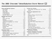 2003 chevy tahoe owners manual Doc