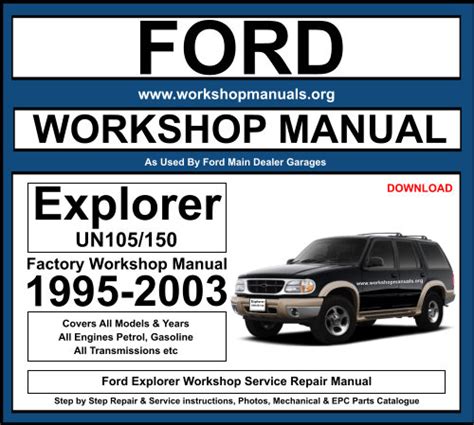 2003 explorer repair manual Kindle Editon