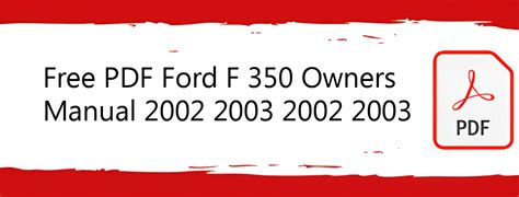 2003 ford f350 repair manual Doc