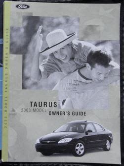 2003 ford taurus manual book guide PDF