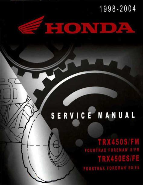 2003 honda foreman 450 service manual pdf Kindle Editon