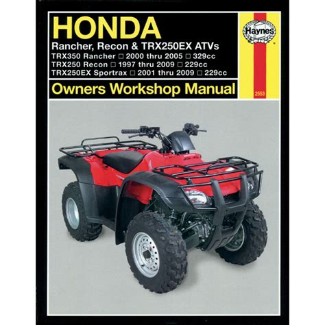 2003 honda rancher repair manual PDF