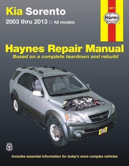 2003 kia sorento service repair manual Epub