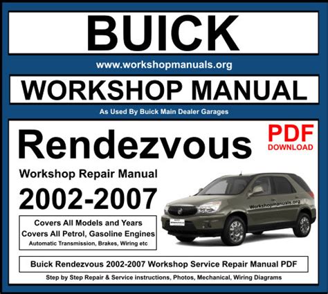 2003 rendezvous shop manual Reader