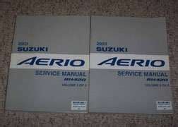 2003 suzuki aerio repair manual Kindle Editon