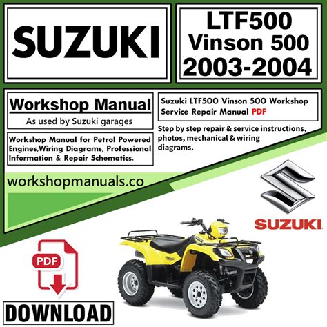 2003 suzuki vinson 500 service manual Epub