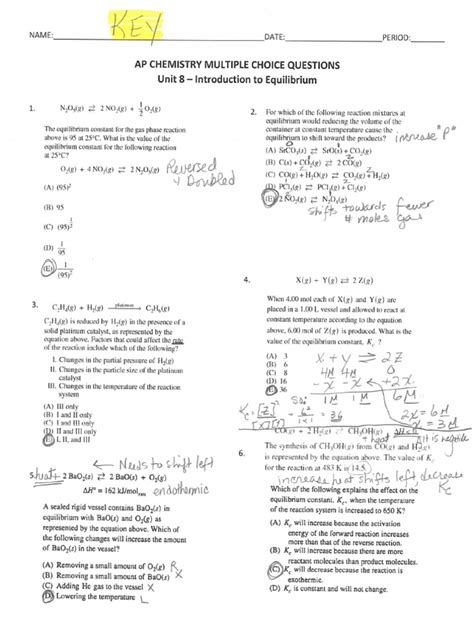 2004 Ap Chemistry Multiple Choice Answers Doc