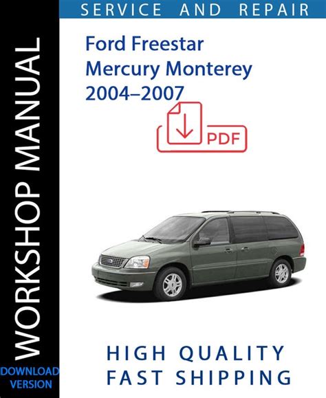 2004 Ford Freestar Owners Manual Download Free PDF PDF