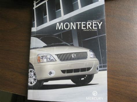 2004 Mercury Monterey  Owners Manual Ebook Doc