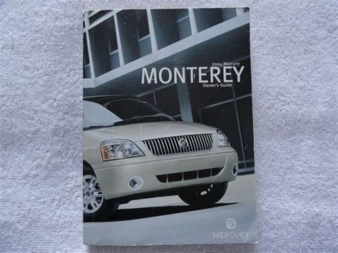 2004 Mercury Monterey  Owners Manual Ebook Doc