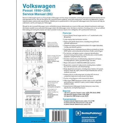 2004 Volkswagen Passat Owners Manual Free Download  Ebook PDF