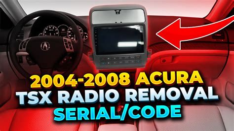 2004 acura tsx radio code Reader