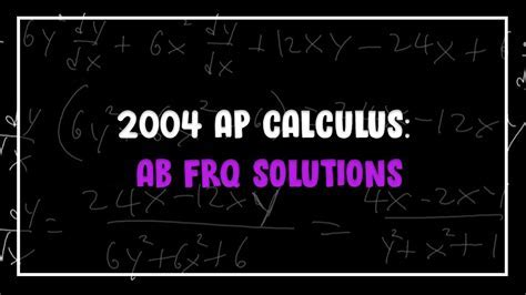 2004 ap calc ab frq