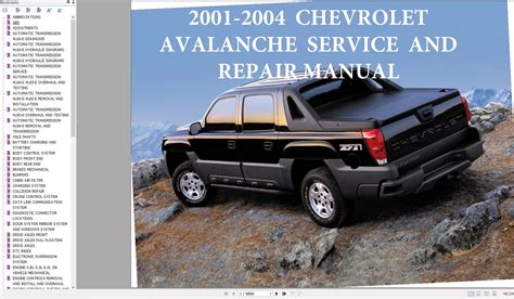 2004 avalanche repair manual PDF