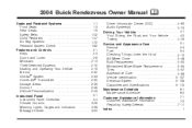 2004 buick rendezvous owner manual Kindle Editon
