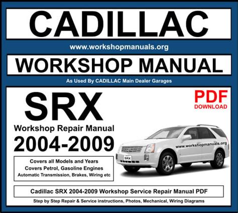 2004 cadillac srx repair manual download Doc