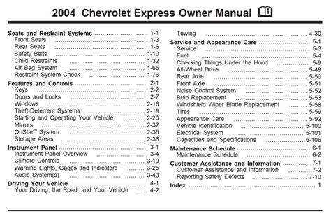 2004 chevrolet express owner manual Kindle Editon