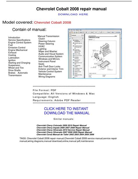 2004 impala repair manual download Kindle Editon