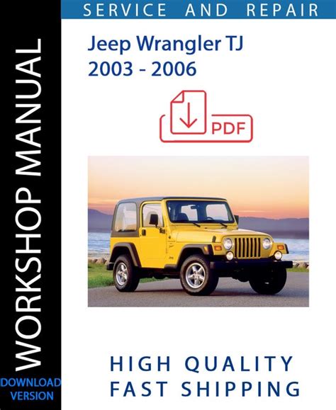 2004 jeep wrangler tj pdf serviceworkshop manual and troubleshooting guide Kindle Editon