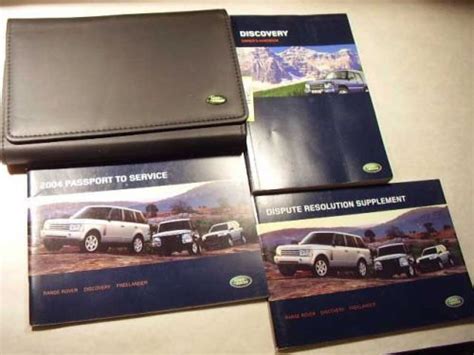 2004 land rover discovery owners manual Kindle Editon