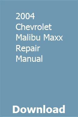 2004 malibu maxx owners manual Epub