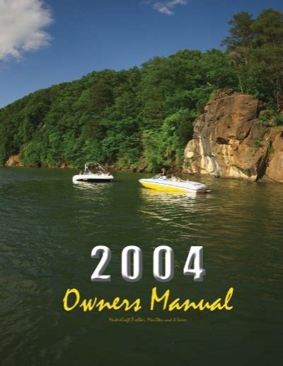 2004 mastercraft owners manual Epub