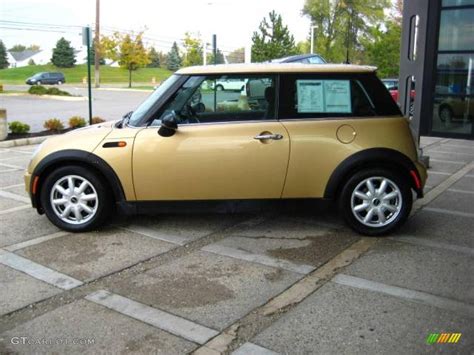 2004 mini cooper golden solid metallic