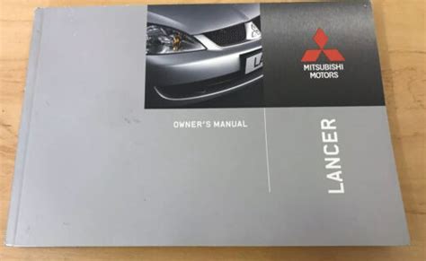 2004 mitsubishi lancer owners manual Kindle Editon