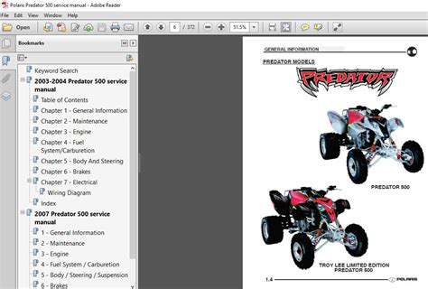 2004 polaris predator 500 repair manual PDF
