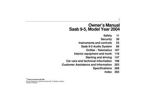2004 saab owners manual Doc