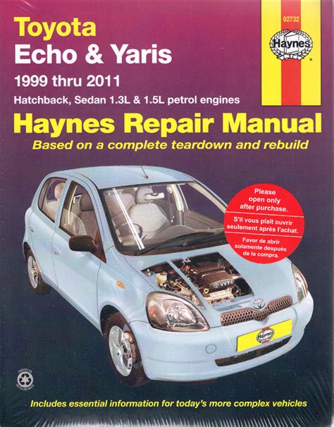 2004 toyota echo repair manual PDF