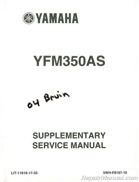 2004 yamaha bruin manual Doc