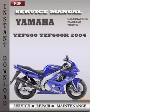 2004 yamaha yzf600r service manual Kindle Editon