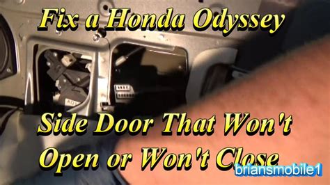 2005â€“2006 Honda Odyssey EX Power Sliding Door Wonâ€™t Open with VSA Indicator On Ebook Doc